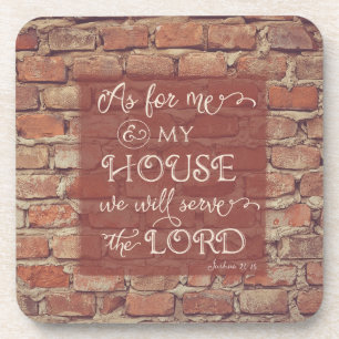 We Will Serve the Lord - Joshua 24:15 Getränkeuntersetzer
