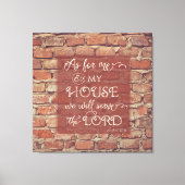 We Will Serve the Lord - Joshua 24:15 Leinwanddruck (Vorderseite)