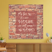 We Will Serve the Lord - Joshua 24:15 Leinwanddruck (Insitu (Wohnzimmer))