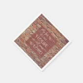 We Will Serve the Lord - Joshua 24:15 Serviette (Ecke)