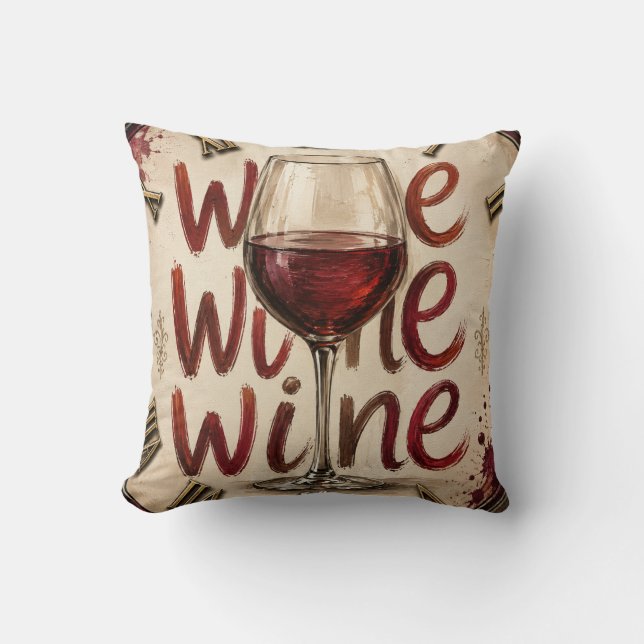 We Wine  Kissen (Vorderseite)