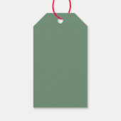 We Wish You A Merry Christmas Green Geschenkanhänger (Rückseite)