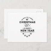 We Wish You a Merry Christmas Postkarte (Vorne/Hinten)