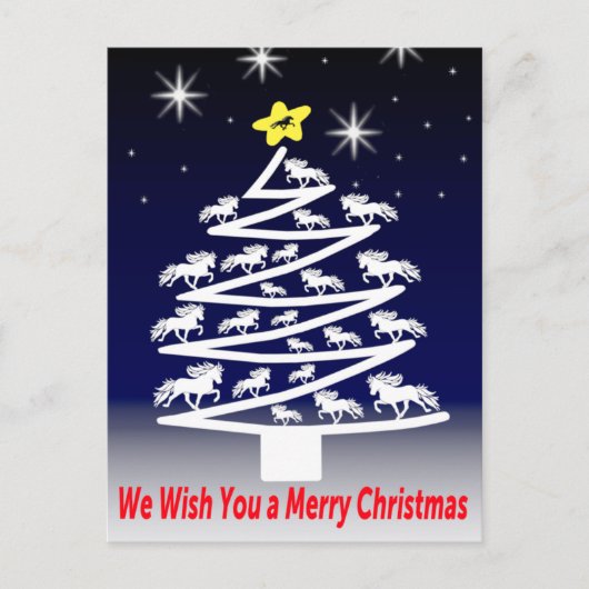 We Wish you a Merry Christmass Postkarte (Vorderseite)