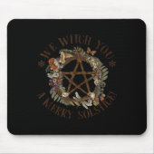 We Witch You A Merry Winter Solstice Yule Pagan Sa Mousepad (Vorne)