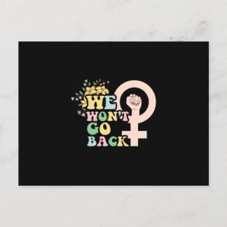 We Won't Go back Postkarte