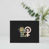 We Won't Go back Postkarte (Stehend Vorderseite)