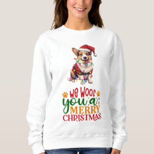 We Woof You a Frohe Weihnachten Corgi Sweatshirt