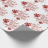 We Woof you a Merry Christmas Geschenkpapier (Ecke)