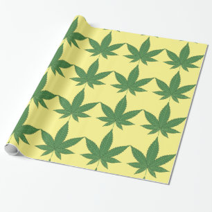 Weaf-Grün über das sonnige Gelbe Umschlagpapier Geschenkpapier