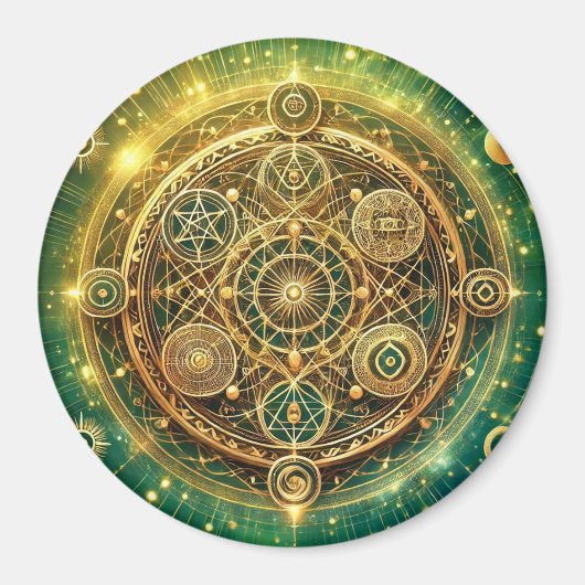 Wealth Flow Sigil Magnet (Vorne)