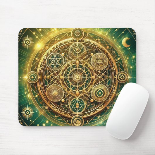 Wealth Flow Sigil Mousepad (Mit Mouse)