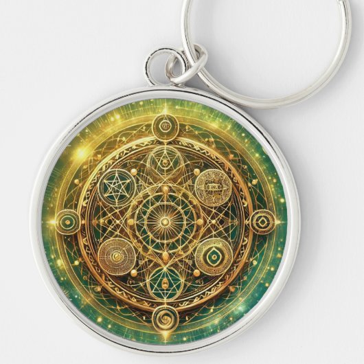 Wealth Flow Sigil Schlüsselanhänger (Vorne)