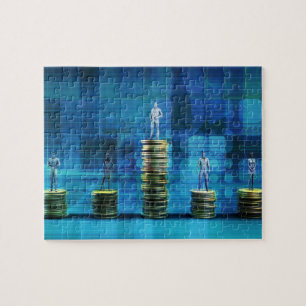 Wealth Management Services and Financial Solutions Puzzle