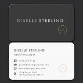 Wealth Manager Black Professional Visitenkarte