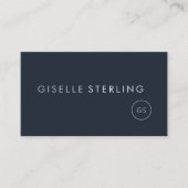 Wealth Manager Luxury Navy Blue Modern Visitenkarte (Vorderseite)