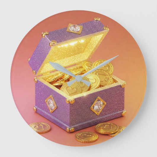 Wealth Reise C Große Wanduhr (Vorderseite)