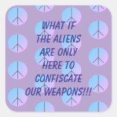 Weapon Alien Abduction Sticker (Vorderseite)