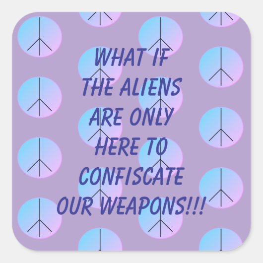 Weapon Alien Abduction Sticker (Vorderseite)