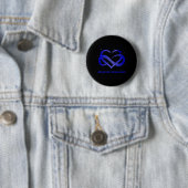 Wear Blue for Alopecia Awareness Warrior Button (Beispiel)