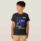 Wear Blue For My Nephew T1d Diabetes Awareness Blu T-Shirt (Vorne ganz)