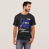 Wear Blue For My Nephew T1d Diabetes Awareness Blu T-Shirt (Vorne ganz)