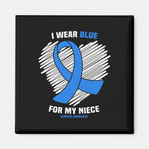 Wear Blue for My Niece Alopezie Awareness Magnet