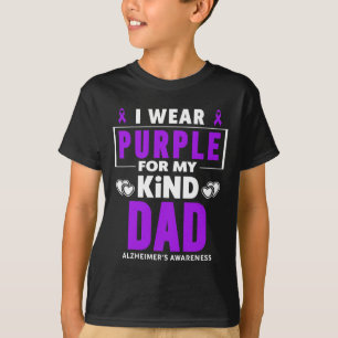 Wear Lila für das Bewusstsein meines Vaters Alzhei T-Shirt