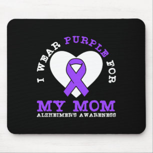 Wear Lila für meine Mama Ribbon Heimerheimer Aware Mousepad
