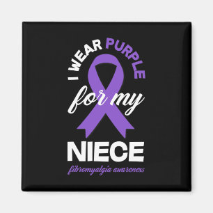 Wear Lila für My Niece Fibromyalgie Bewusstsein 1 Magnet