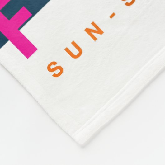 Wear Miami Florida T Shirts Miami farbenfroher Son Fleecedecke (Ecke)