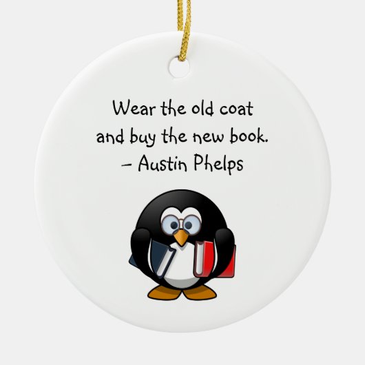 Wear Old Coat Buy Bucht Niedlichen Funny Pinguin Z Keramik Ornament (Vorne)