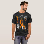Wear Orange Vater Pater Leukemia Awareness America T-Shirt (Vorne ganz)