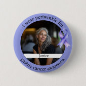Wear Periwinkle for Gastric Cancer Awareness Button (Vorderseite)