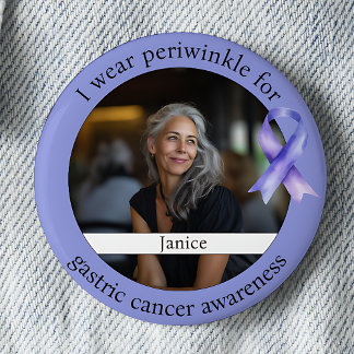 Wear Periwinkle for Gastric Cancer Awareness Button