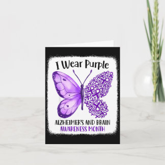 Wear purple alzheimer's and brain awareness month karte