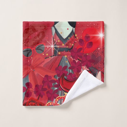 Wear Red Badhandtuch Set (Waschlappen)