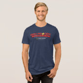 Wear Red. Honor the Deployed. Bolt Edition. Tri-Blend Shirt (Vorderseite voll)