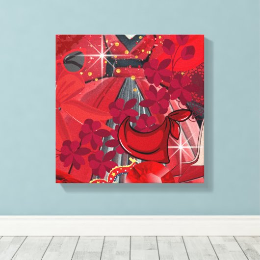 Wear Red Leinwanddruck (Insitu (Holzboden))