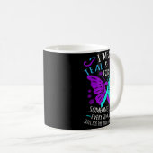 Wear Teal And Purple Happy Suicide Awareness Sup  Kaffeetasse (VorderseiteRechts)