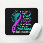 Wear Teal Purple In Memory Of My Husnd Suicide Awa Mousepad (Mit Mouse)