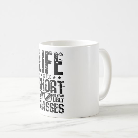 Wear Ugly Glasses Kaffeetasse (VorderseiteRechts)