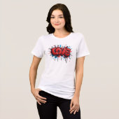 Wear Your Heart on Your Sleeve Tri-Blend Shirt (Vorderseite voll)
