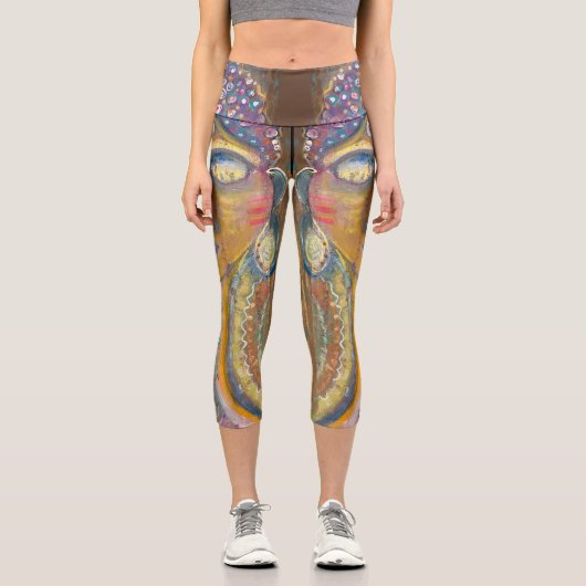 Wear Your Love© Capri Leggings with original art (Vorderseite)