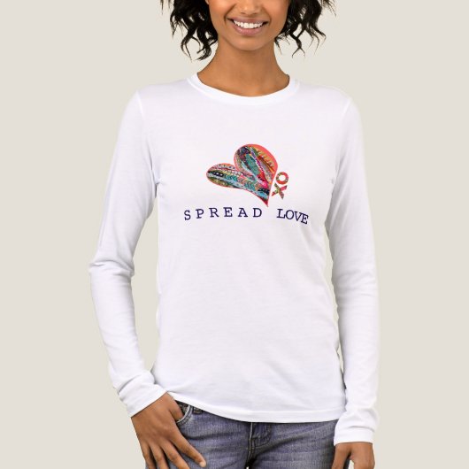Wear Your Love trucker hat - Spread Love Tri-Blend Shirt (Vorderseite)