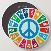 Wearable Change for Global Goals 2030 - Advocacy Button (Vorne & Hinten)