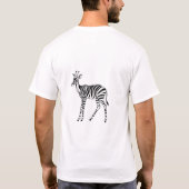 Wearable Okapi Kunst - Stripte Okapi T - Shirt (Rückseite)