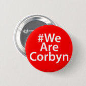 #WeAreCorbyn ArbeitsAbzeichen-Button-Knopf Jeremy Button (Vorne & Hinten)
