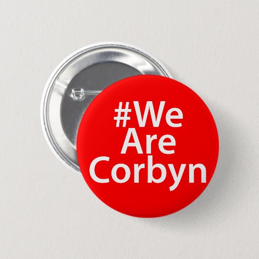 #WeAreCorbyn ArbeitsAbzeichen-Button-Knopf Jeremy Button (Vorne & Hinten)