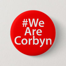 #WeAreCorbyn ArbeitsAbzeichen-Button-Knopf Jeremy